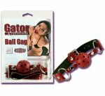 Бордовый кляп-шар Gator Ball Gag (Аллигатор)